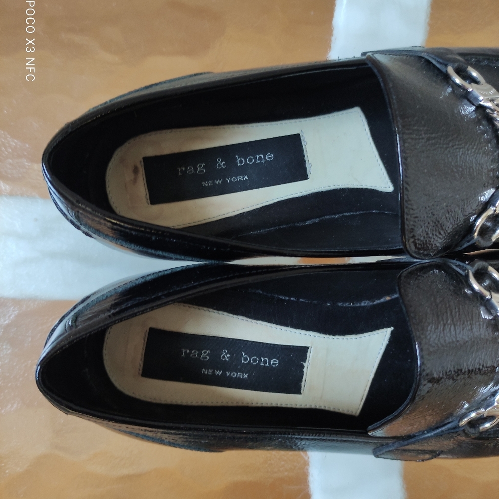 Rag & Bone Cooper Patent Chain Loafer39/8.5 - Picture 13 of 13